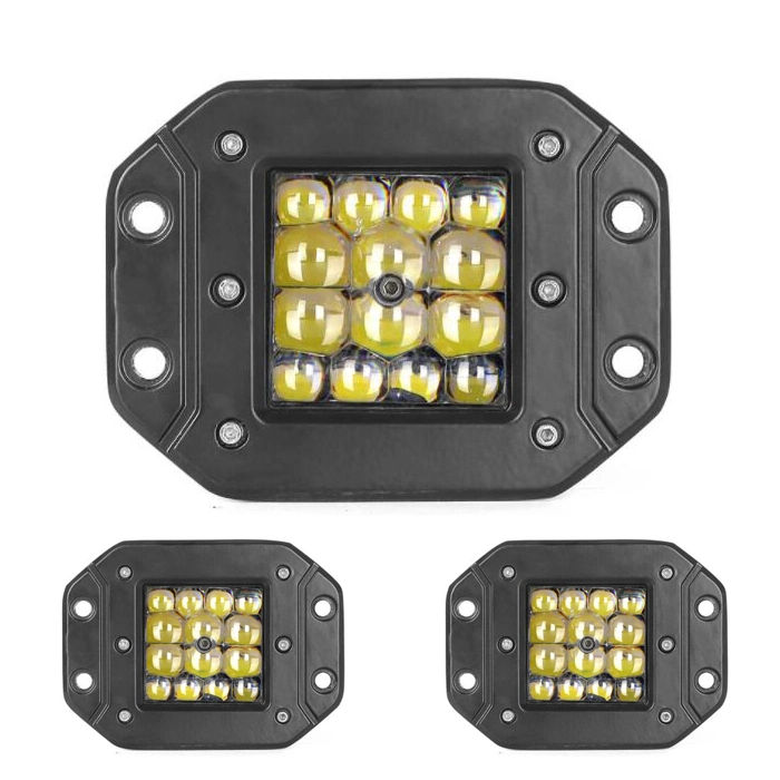 Lightech P14 21W LED Work Light 3inch Pods Offroad Lights for Jeep Trucks 12V Cars