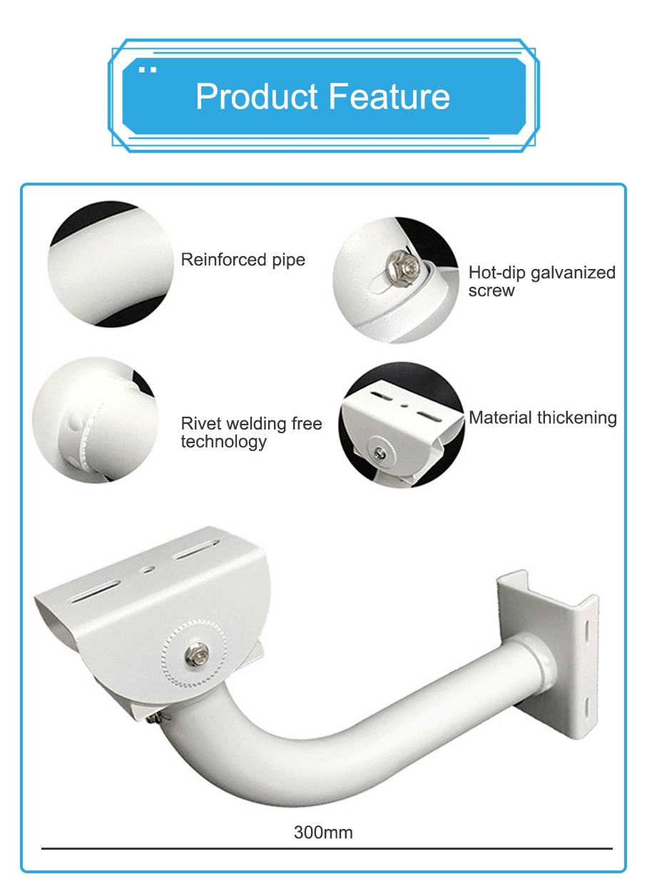 OEM Aluminum Alloy Camera Monitoring Bracket Universal CCTV Wall Mounted Surveillance L-Shaped Bracket