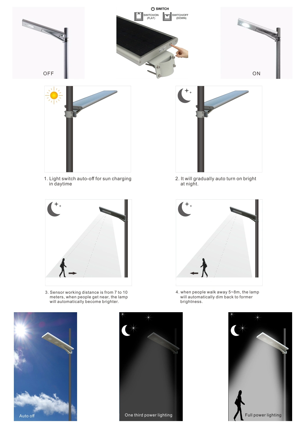 LED Pl Pod Tree Self Powered Projection Photo Light