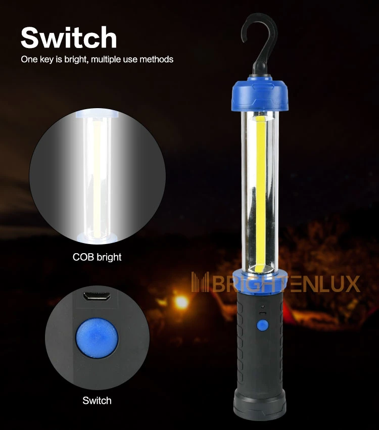 Brightenlux 600 Lumen Lithium Ion Rechareable Car Spotlight Searching Working COB LED Working Light