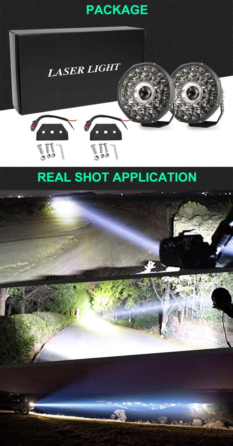 High Power Newest Spot Beam Lamp Auto Car Lights Marine Boat 152W Offroad 8.5 Inch Laser LED Driving Light