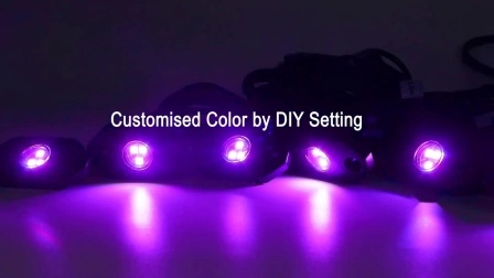 RGBW Pod LED Автомобильный декоративный RGB Mini LED Rock Light